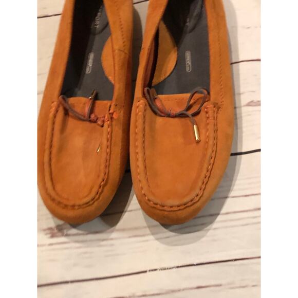 Rockport Cameral Orange Tan Loafers Total Motion Adiprene by Adidas 8.5 - Picture 10 of 10